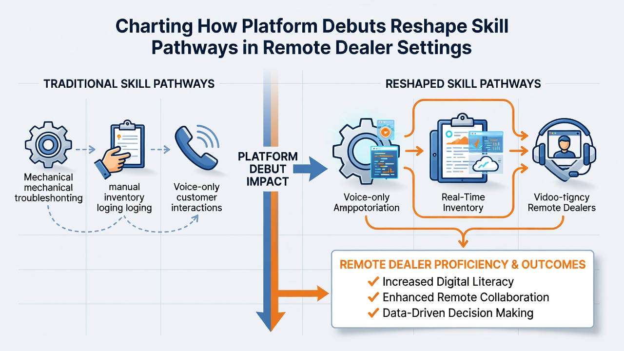Dealer reviewing performance analytics on an emerging live casino platform